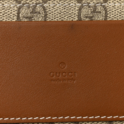 Gucci Arabella Calfskin GG Supreme Emblem Medium Zip Wallet  Sundial Beige Ebony Dark Brown 6 of 8