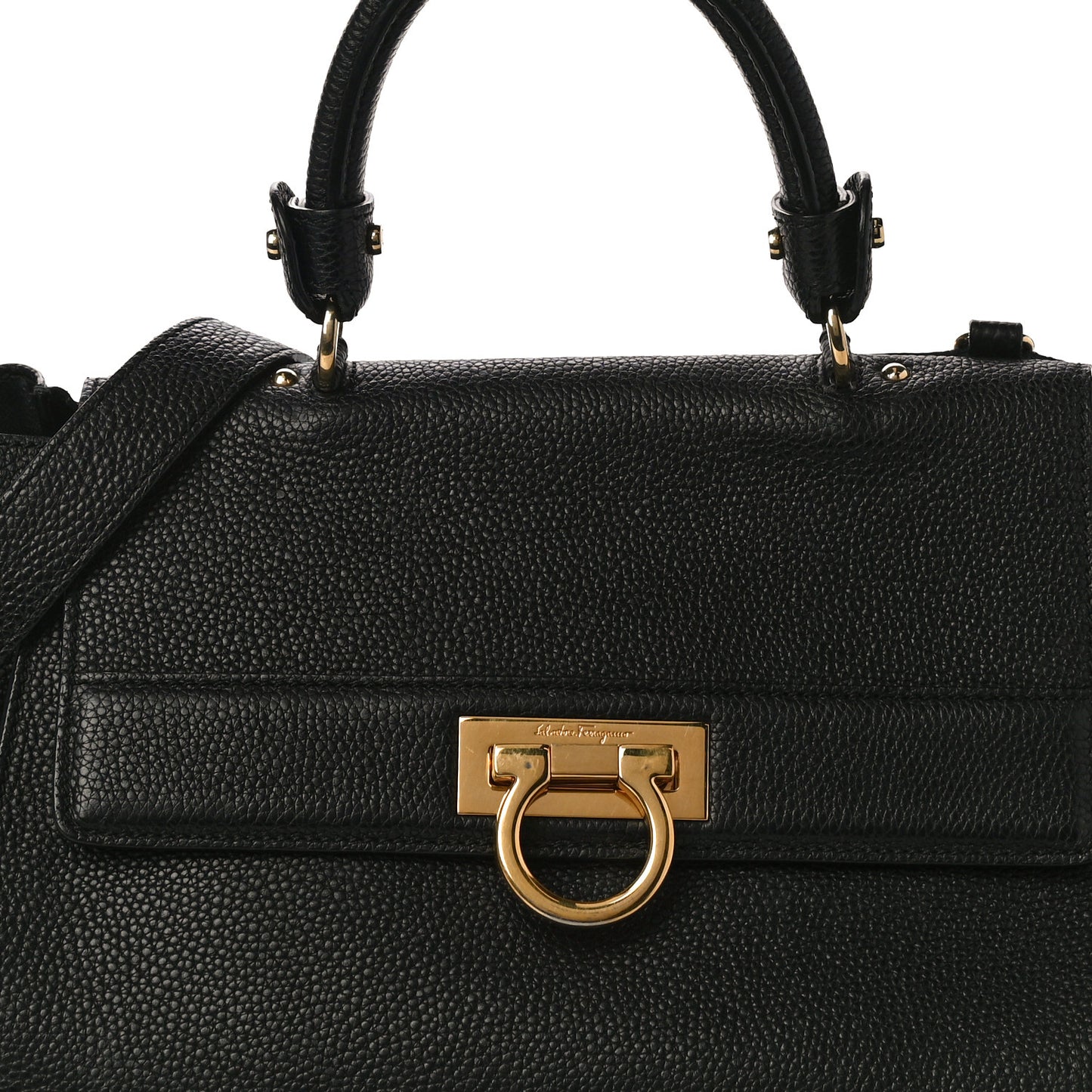Calfskin Sofia Shoulder Bag Black