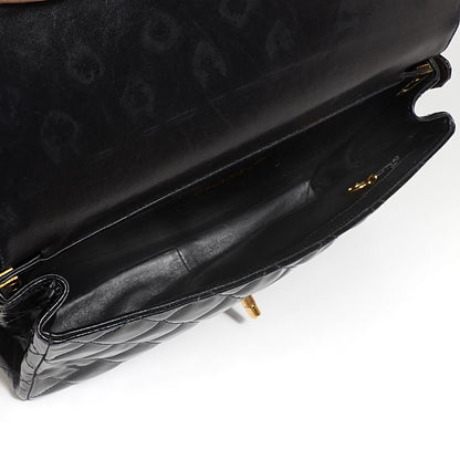 Chanel Patent Quilted Medium Double Sided Flap Black 5 of 9