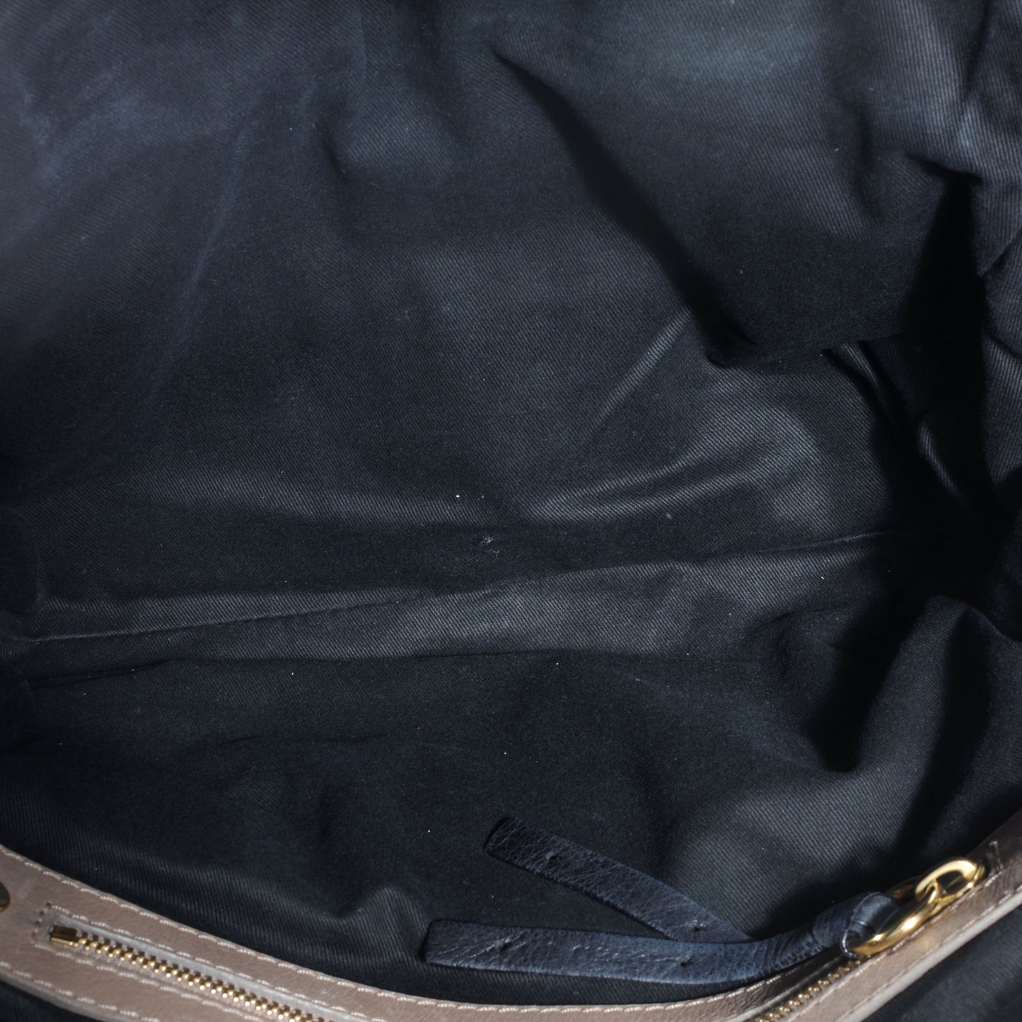 Leather Quilted Large Bay Tote Black