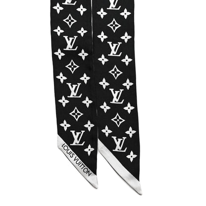 Louis Vuitton Silk Monogram Infinity BB Bandeau White Black 2 of 5