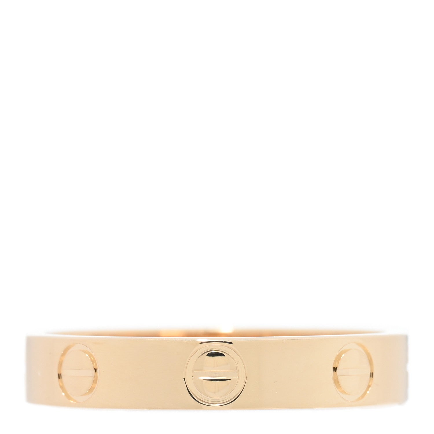 Cartier 18K Yellow Gold 3.5mm LOVE Wedding Band Ring 54 6.75 3 of 4