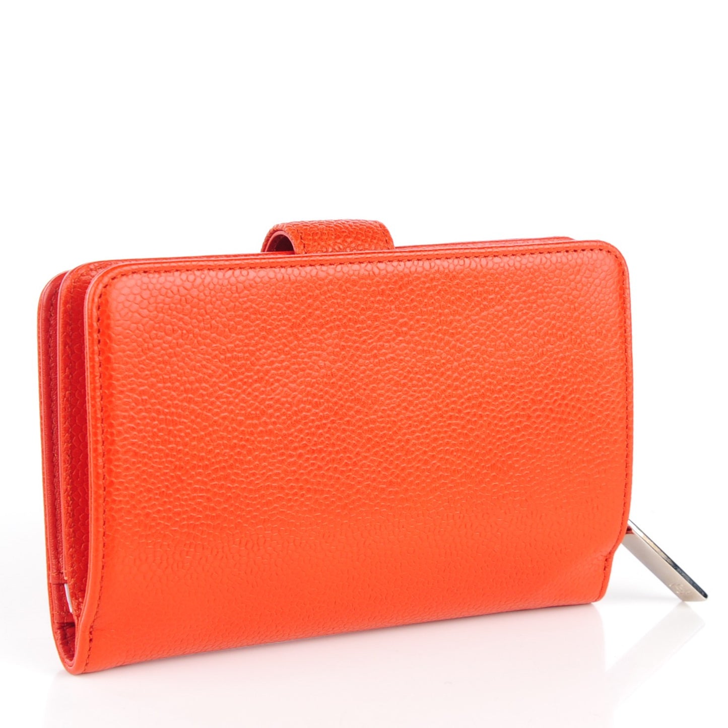 Caviar Timeless CC French Wallet Orange