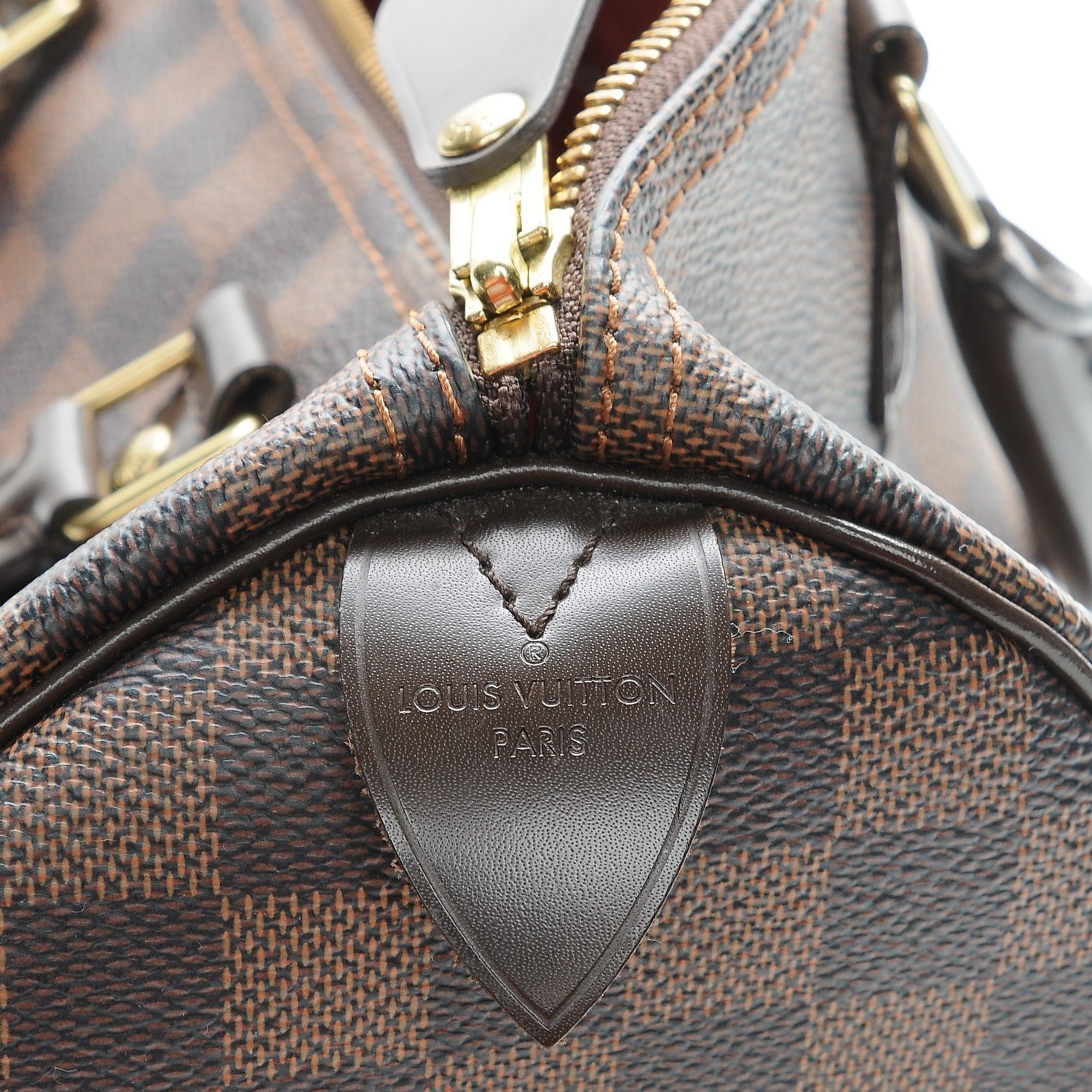 Louis Vuitton Damier Ebene Speedy 30 6 of 9