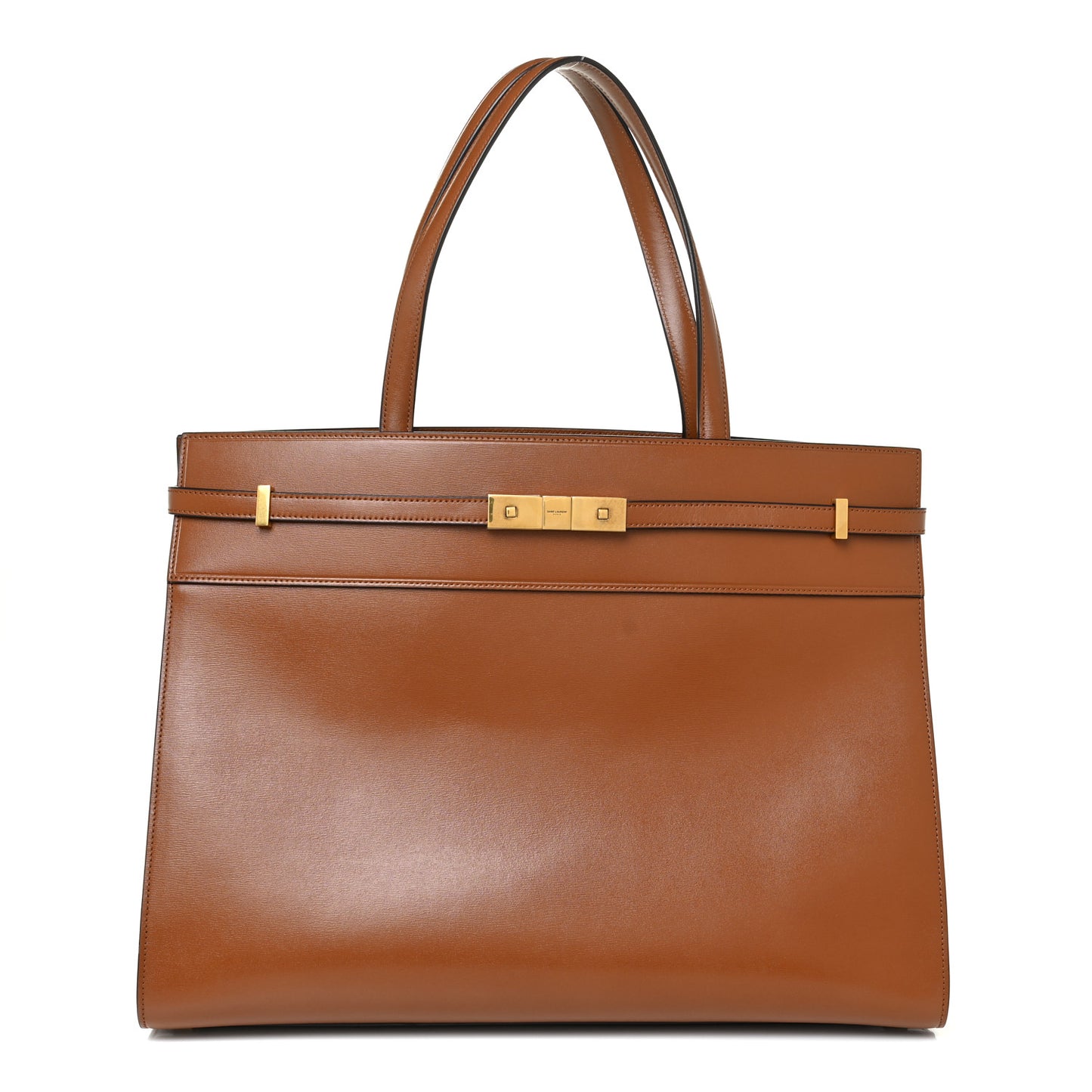 Calfskin Small Manhattan Shopper Tote Brick