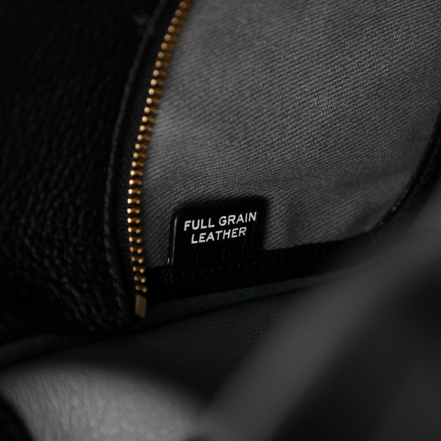 Grained Calfskin Small The Tote Bag Black