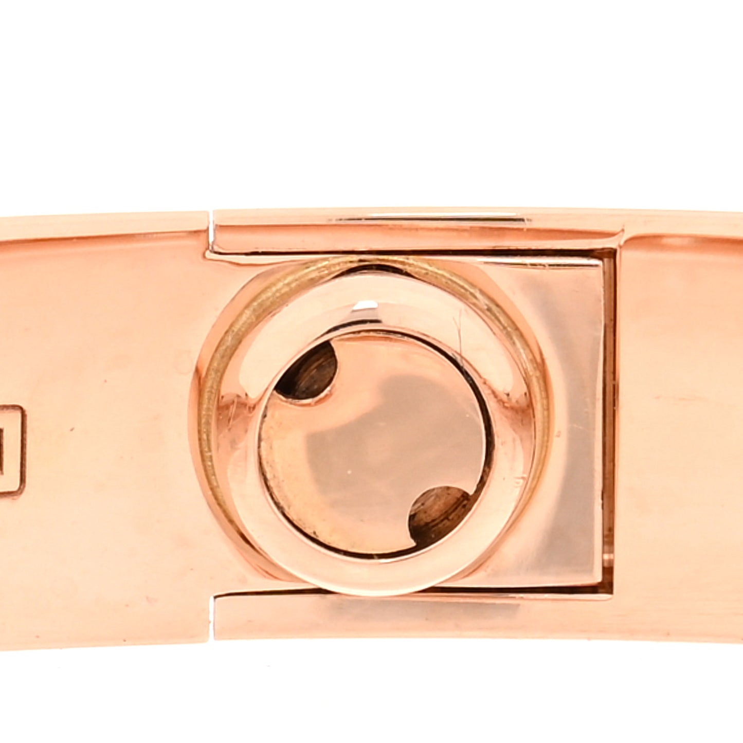 18K Pink Gold 10 Diamond LOVE Bracelet 17