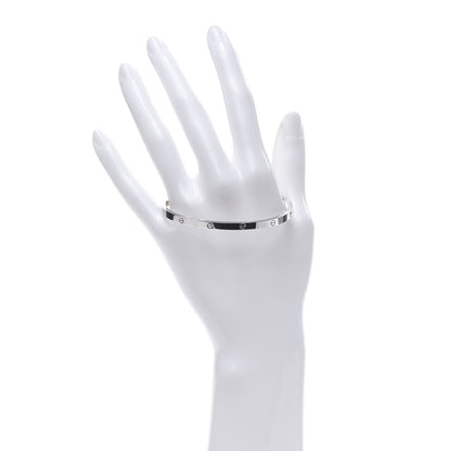 Cartier 18K White Gold Small LOVE Bracelet 18 2 of 6