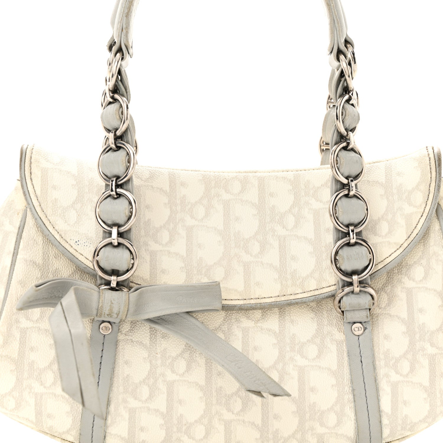 Christian Dior Monogram Romantique Trotter Bag Grey 8 of 25