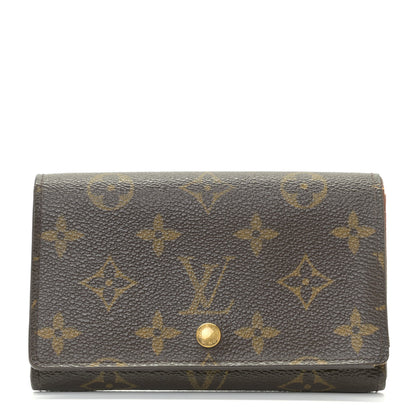 Louis Vuitton Monogram Porte-Monnaie Billets Tresor Wallet 1 of 12