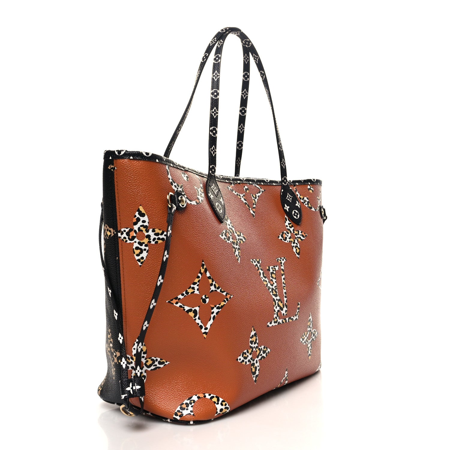 Louis Vuitton Monogram Giant Jungle Neverfull MM Black 3 of 9