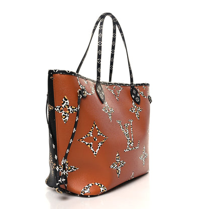 Louis Vuitton Monogram Giant Jungle Neverfull MM Black 3 of 9