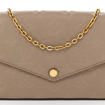 Louis Vuitton Empreinte Pochette Felicie Chain Wallet Tourterelle 8 of 11