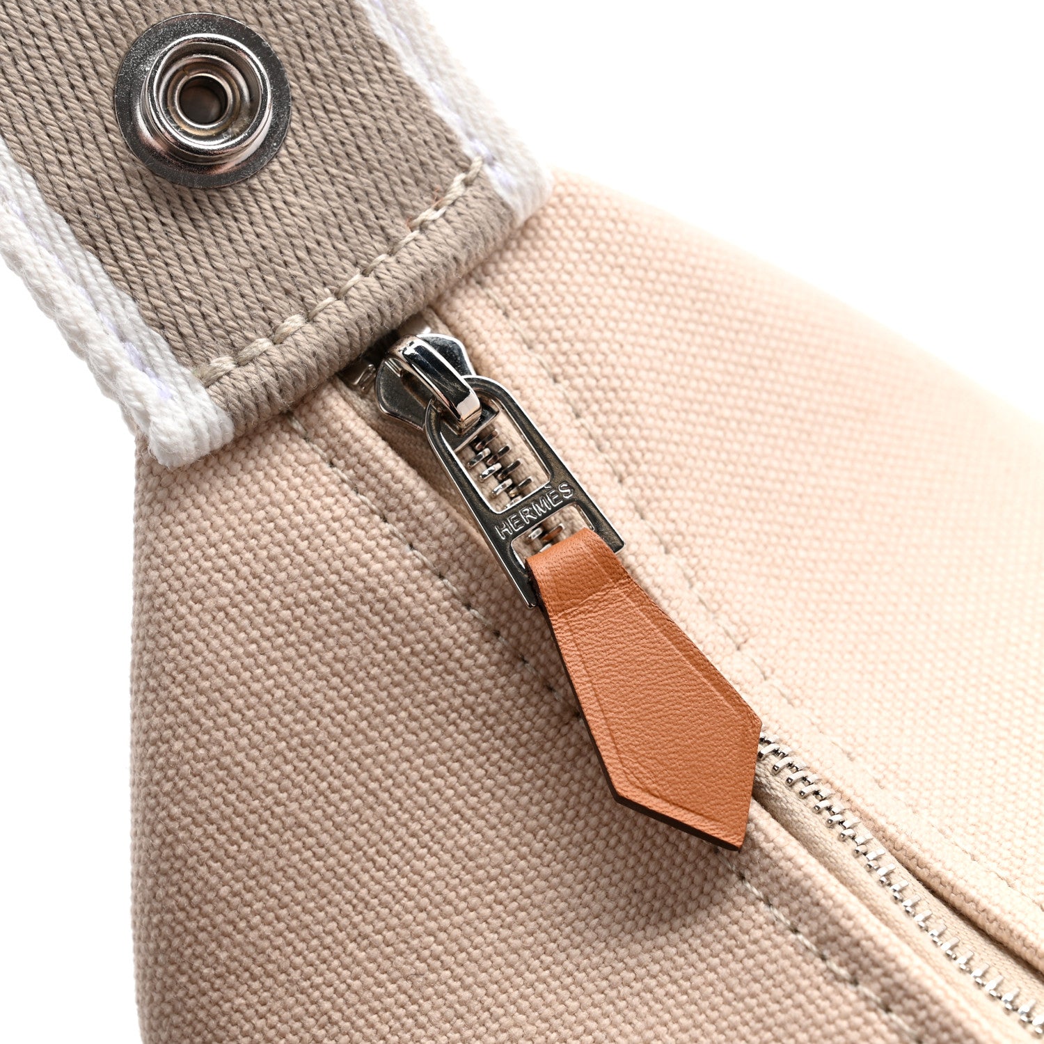 Hermes Canvas Small Bride-A-Brac Pouch Natural 9 of 10