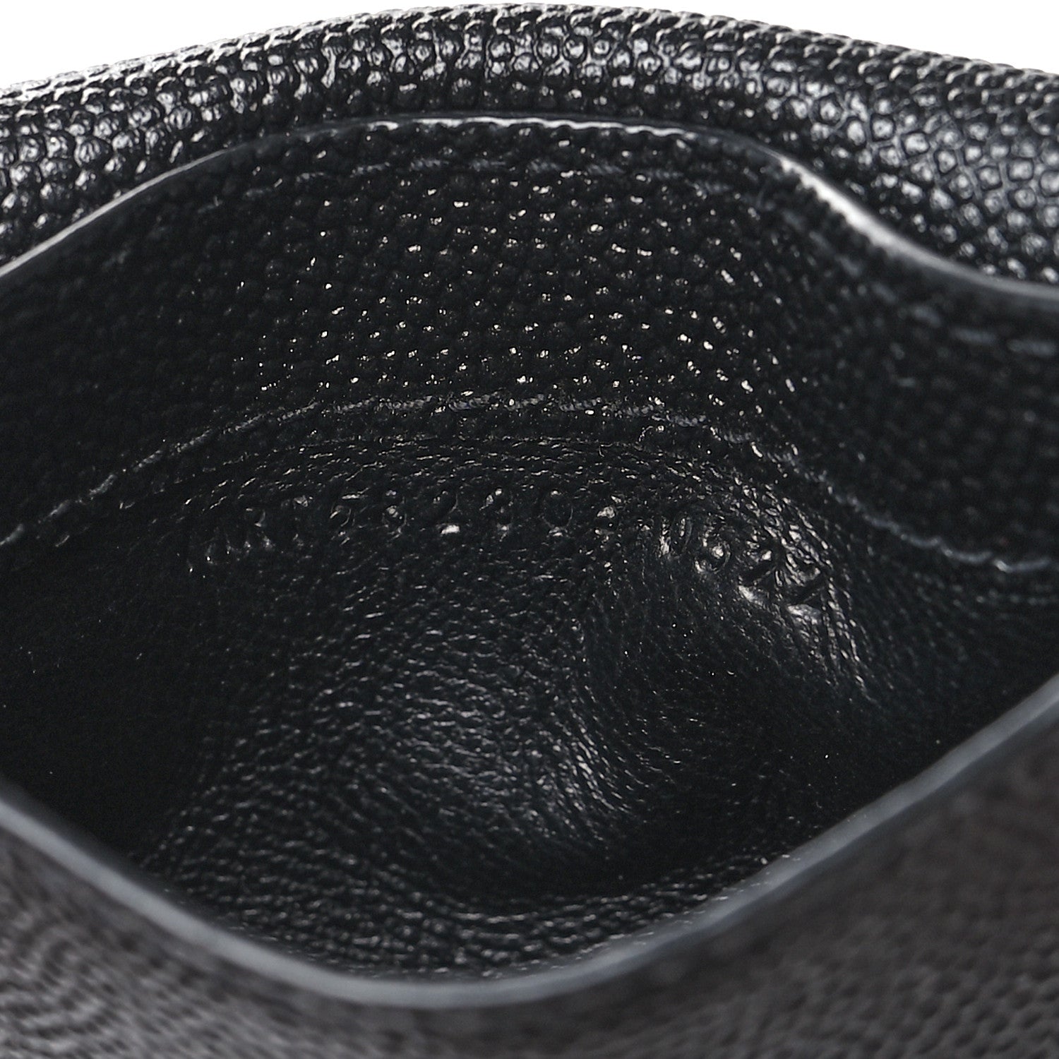 Saint Laurent Grain De Poudre Uptown Monogram Card Case Black 8 of 10