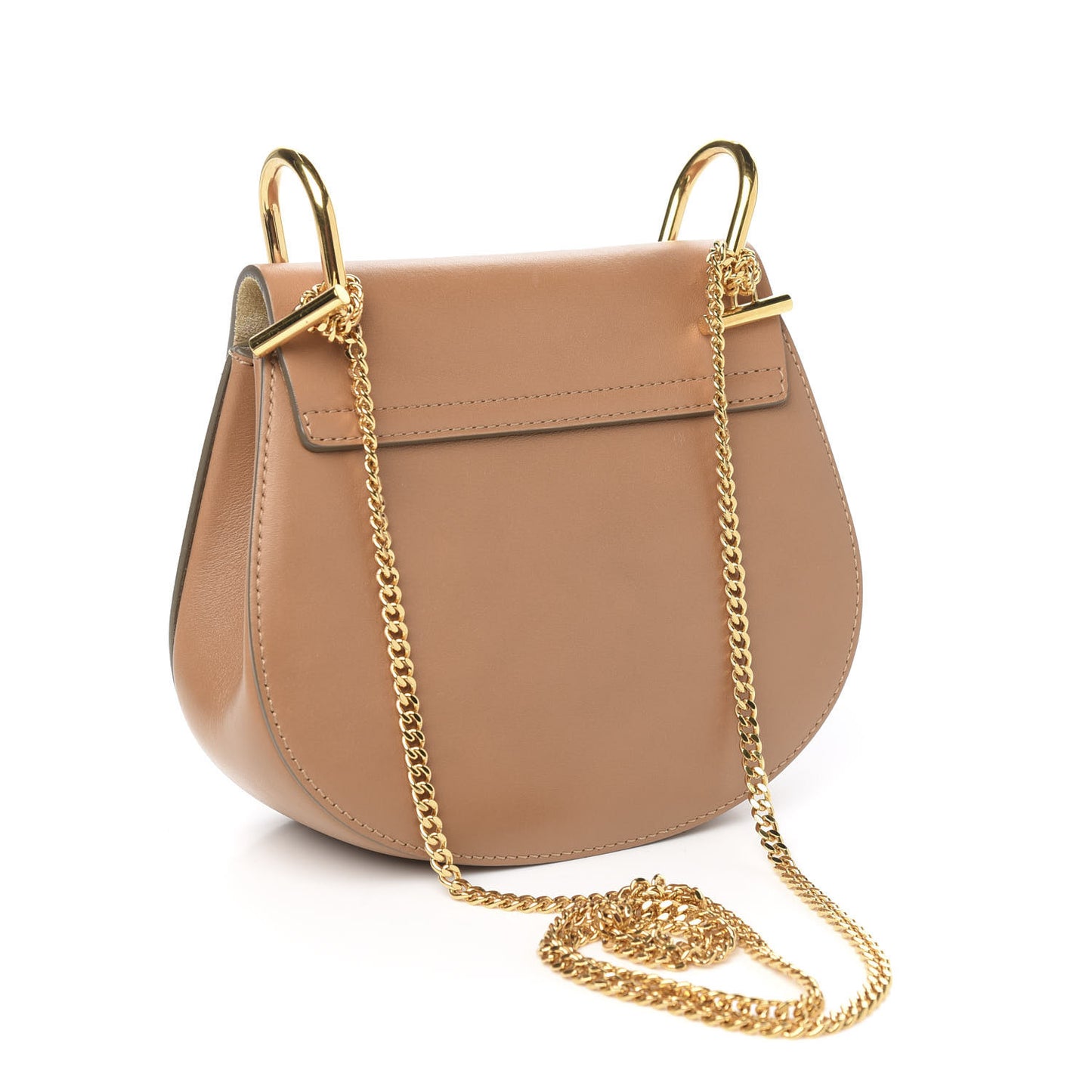 Suede Smooth Calfskin Mini Drew Shoulder Bag