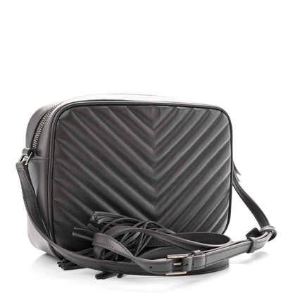 Saint Laurent Calfskin Matelasse Monogram Lou Camera Bag Dark Smog 3 of 11