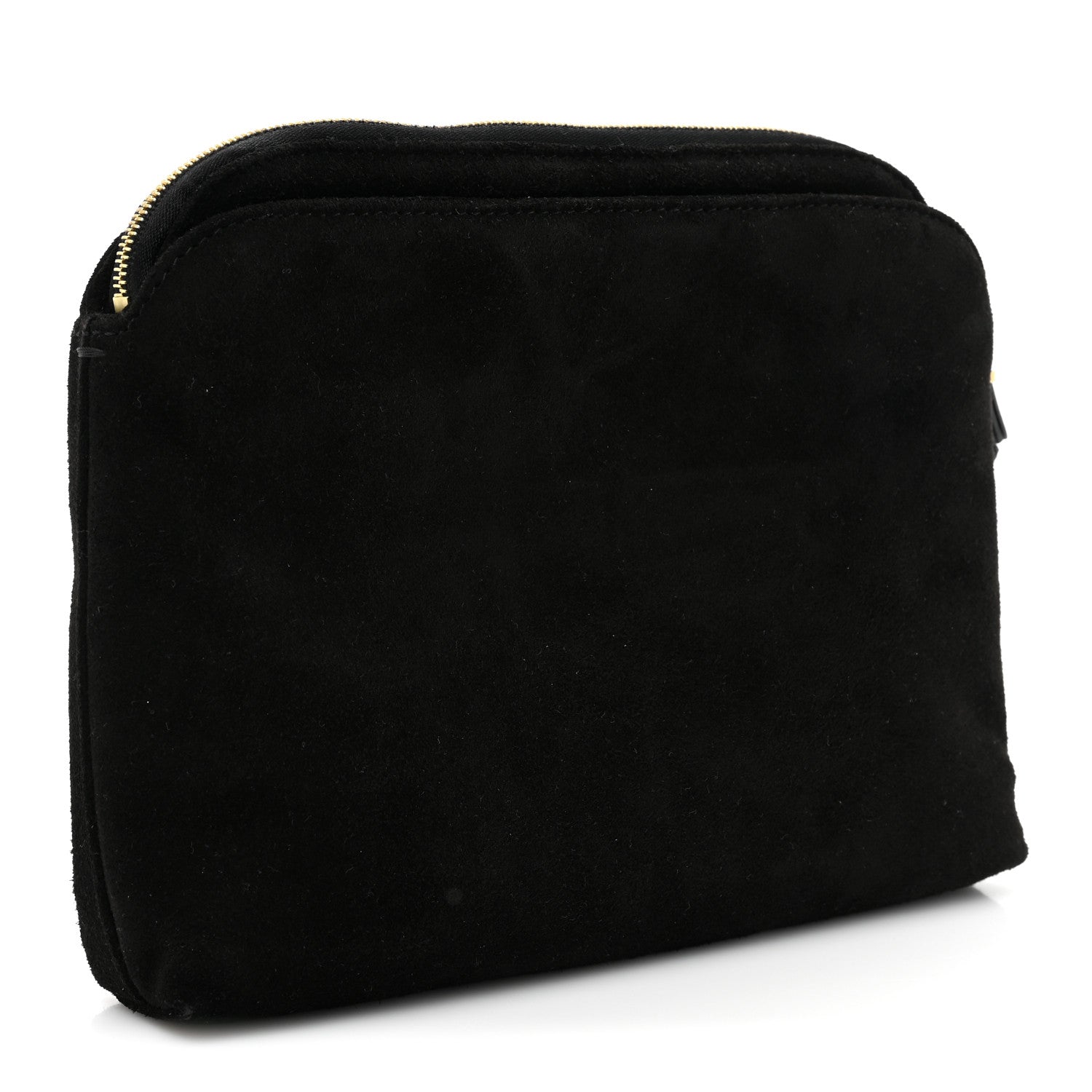 The Row Suede Horsehair Tassel Wristlet Black 3 of 13