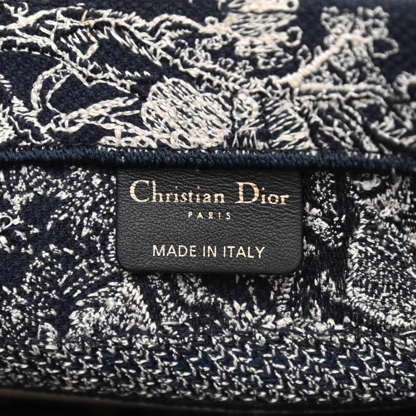 Canvas Embroidered Small Dioriviera Toile De Jouy Book Tote Blue