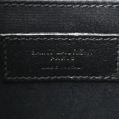 Saint Laurent Calfskin Matelasse Monogram Monochrome Lou Camera Bag Black 6 of 15