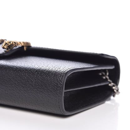 Gucci Calfskin Web Mini Dionysus Chain Wallet Black 10 of 15