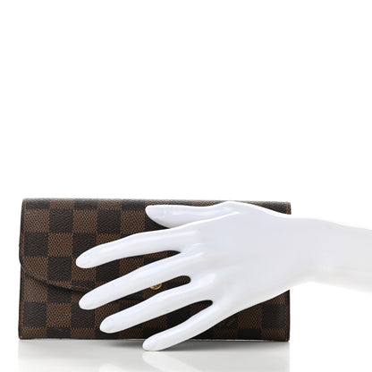 Louis Vuitton Damier Ebene Emilie Wallet 2 of 10