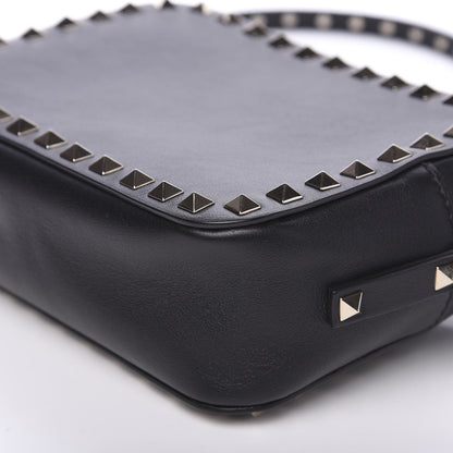Valentino Garavani Calfskin Rockstud Camera Crossbody Bag Black 7 of 7