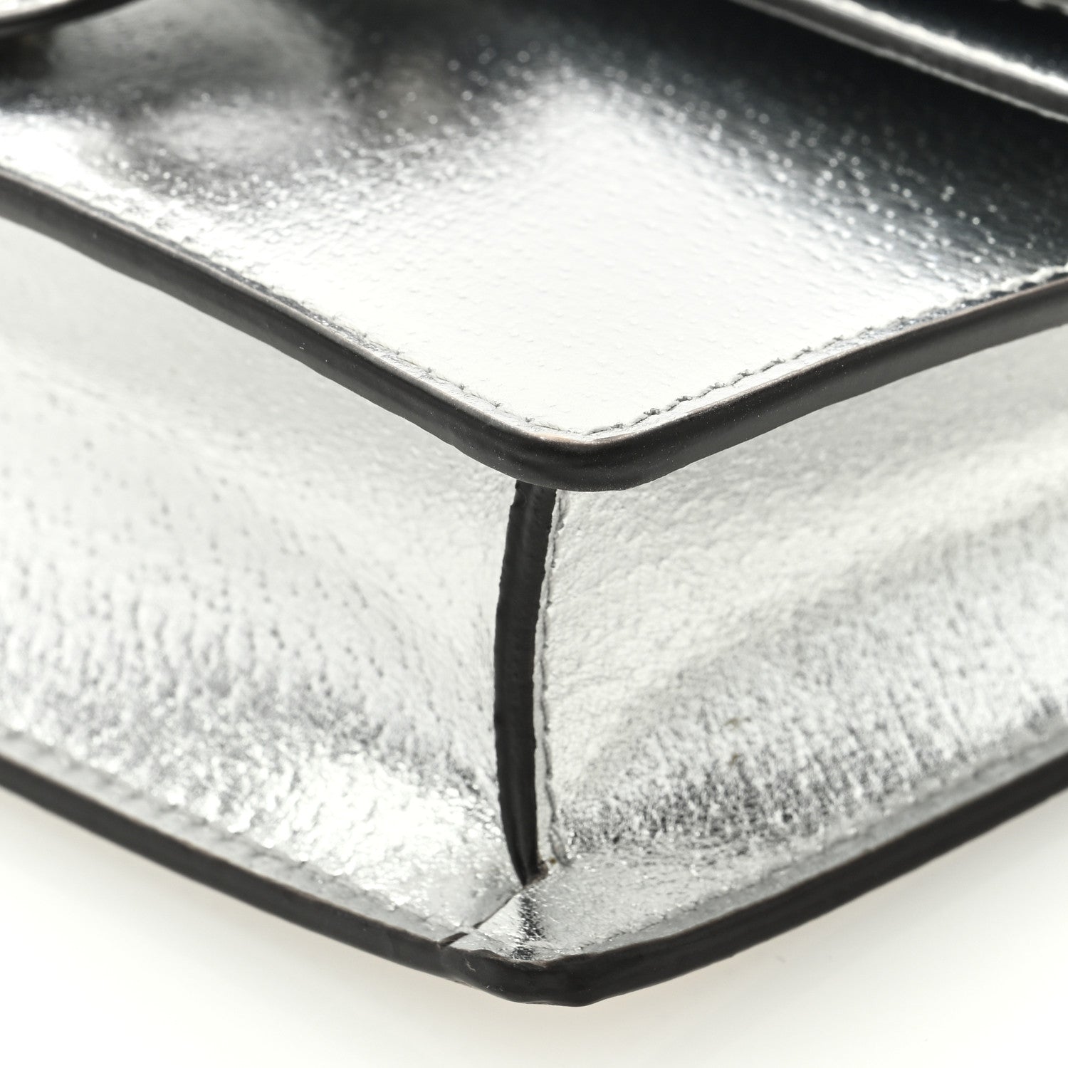 Gucci Metallic Calfskin Super Mini Dionysus Shoulder Bag Silver 8 of 9