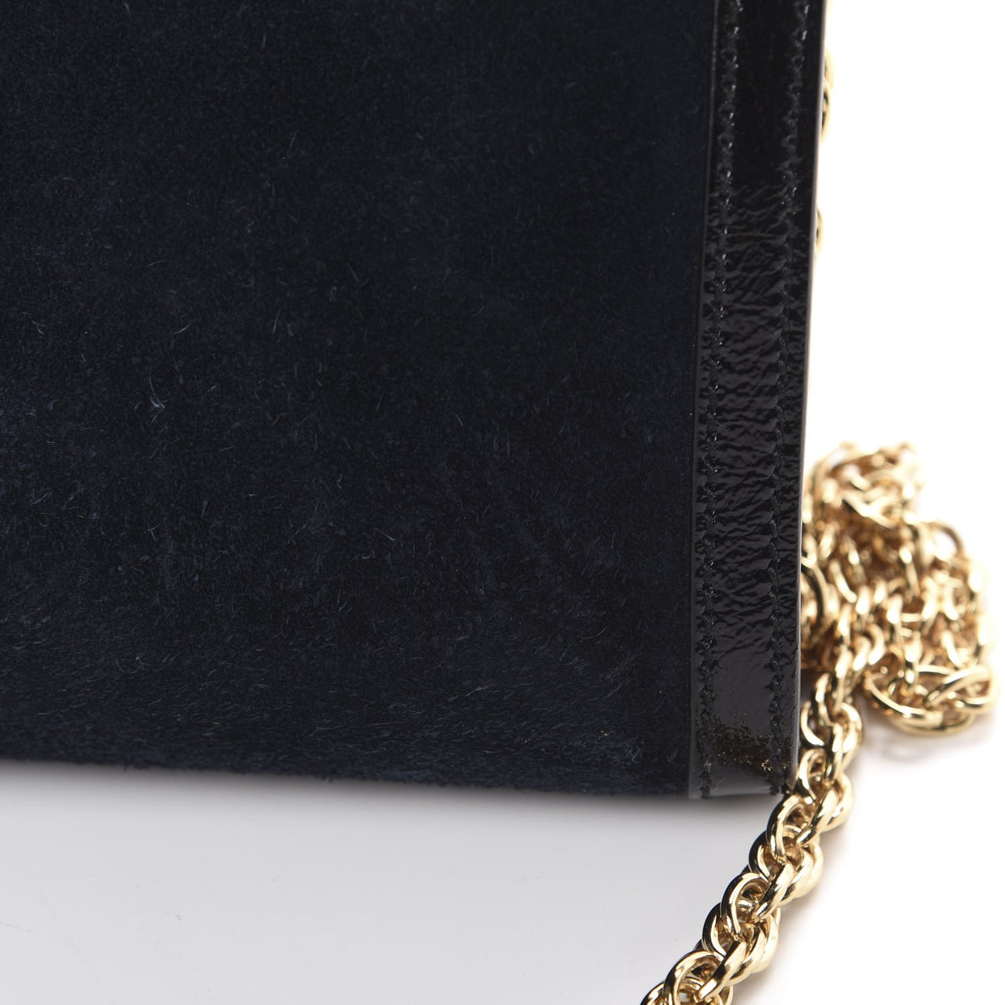 Suede Patent Web Dragon Embroidered Medium Ophidia Chain Shoulder Bag Blue Multicolor Black