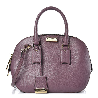 Burberry Heritage Grain Small Orchard Bowling Bag Purple 1 of 9