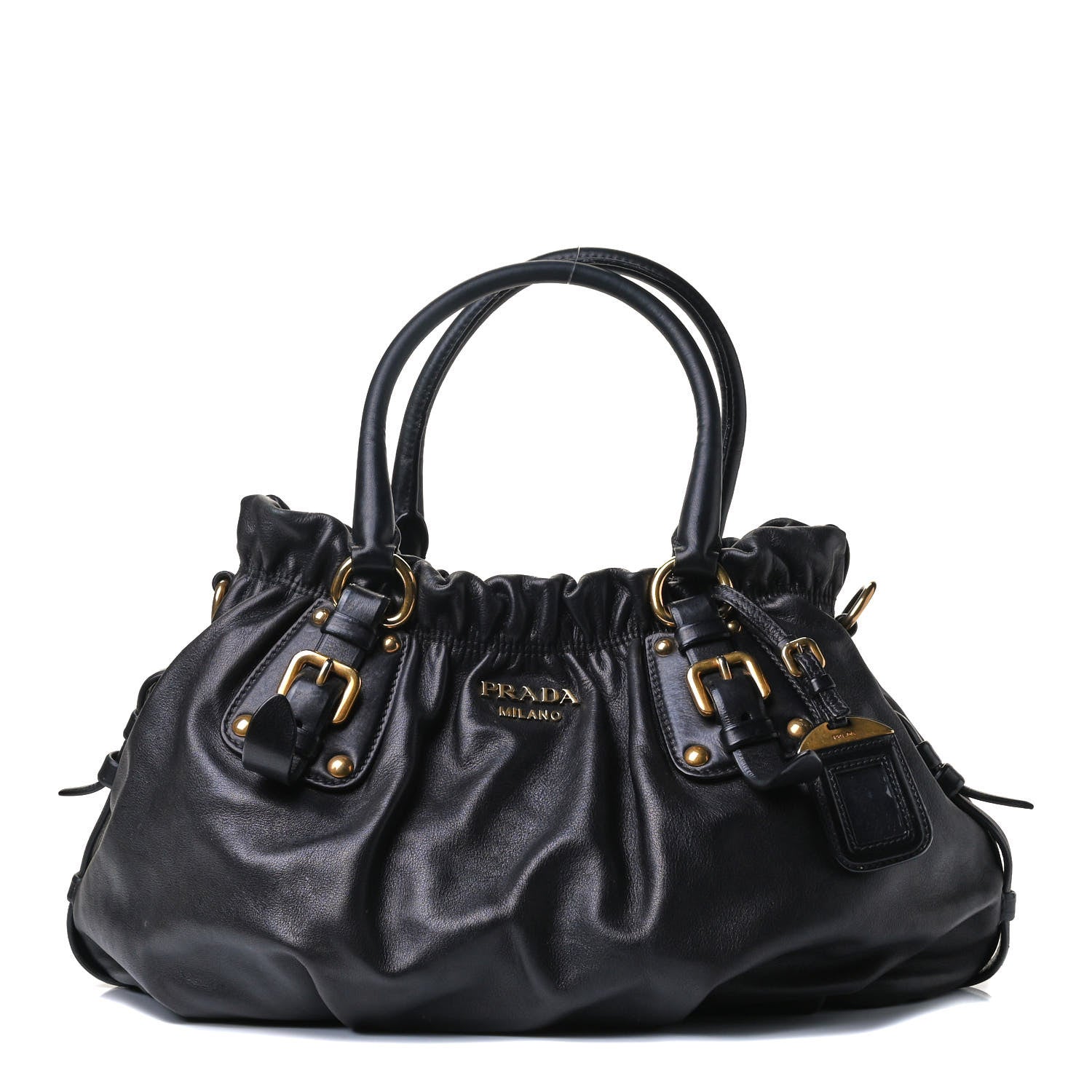 Prada Soft Calf Tote Black 1 of 7