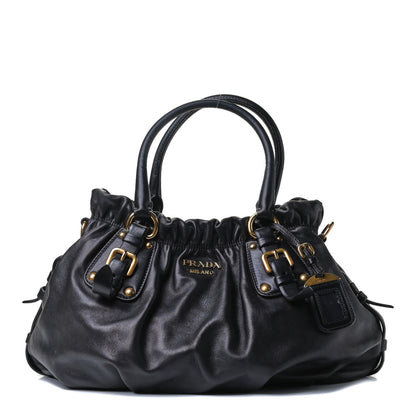 Prada Soft Calf Tote Black 1 of 7