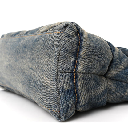 Saint Laurent Denim Quilted Small Loulou Puffer Monogram Chain Satchel Blue Cinnamon 10 of 10