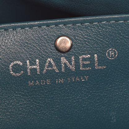 Chanel Lambskin Quilted Clutch With Chain Flap Turquoise 6 of 13