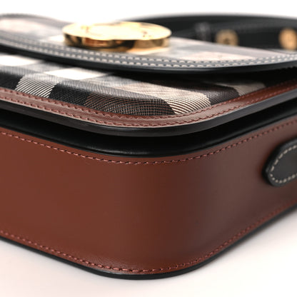 Burberry Calfskin Check Small Elizabeth Bag Brown 8 of 8