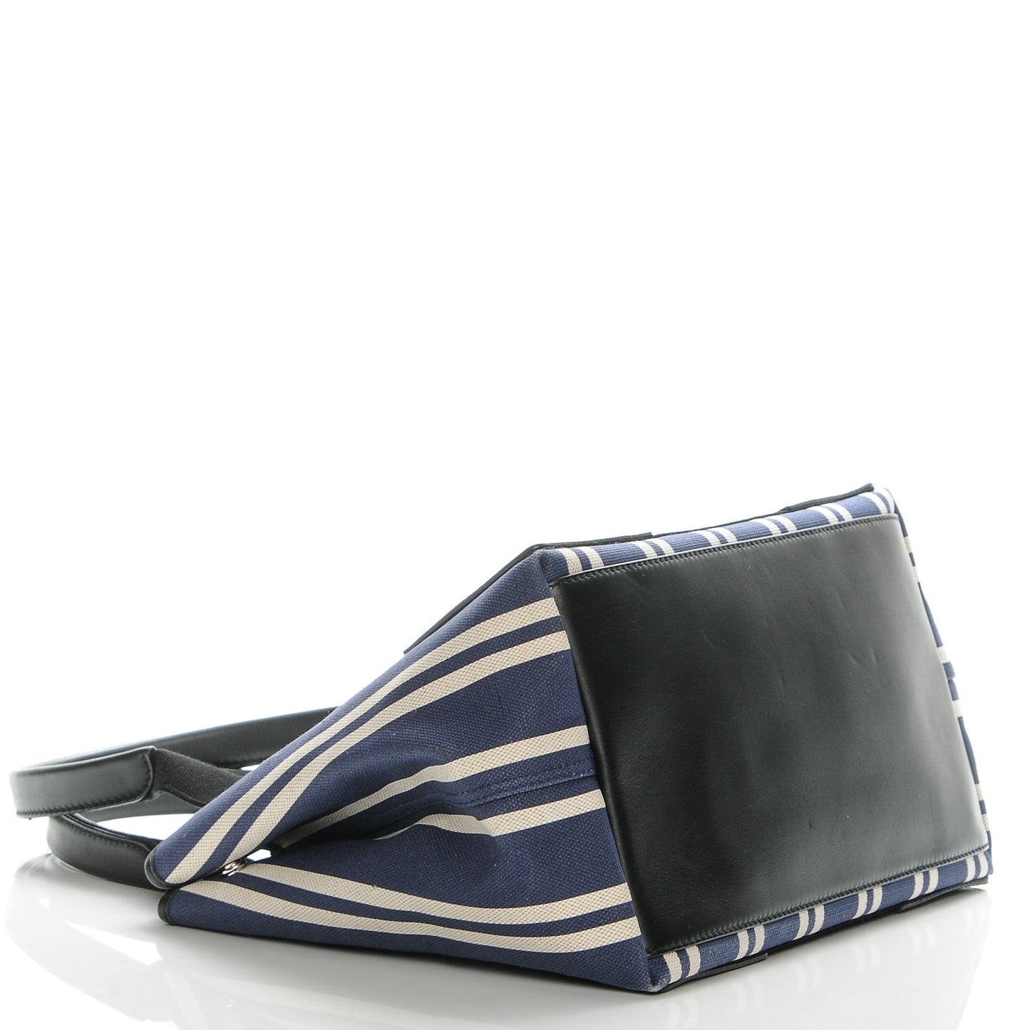 Canvas Striped S Navy Cabas Navy