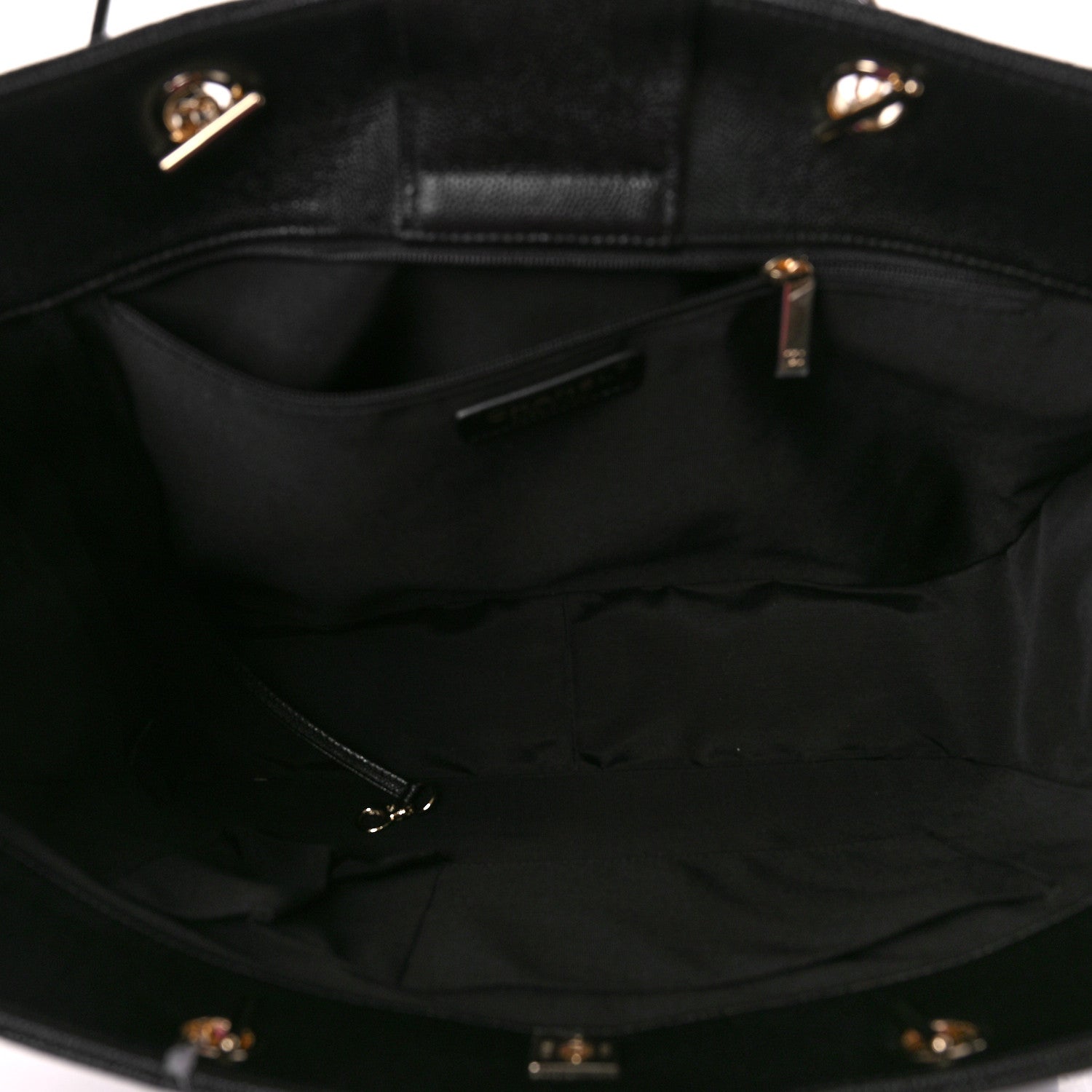 Chanel Caviar Quilted Large Shopping Tote Black 5 of 9