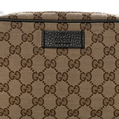 Gucci Monogram Dollar Calfskin Belt Bag Beige Ebony Testa di Moro Marrone Scuro 8 of 11