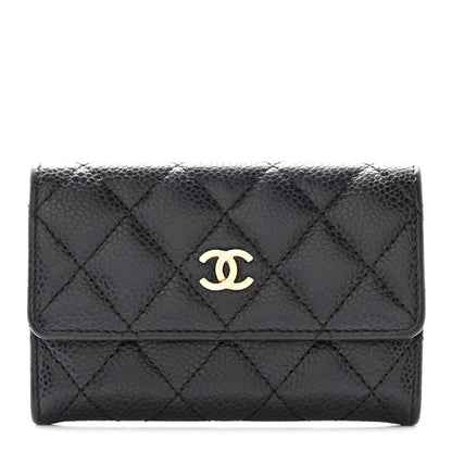 Chanel Caviar Quilted Flap Card Holder Black 1 of 11