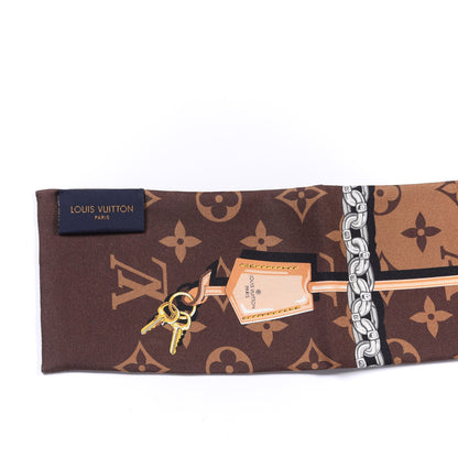 Louis Vuitton Silk Monogram Confidential Bandeau Brown 3 of 3