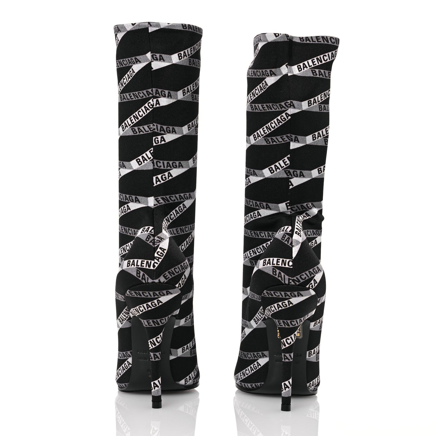 Spandex Losange Monogram 110mm Booties 40 Gris Black