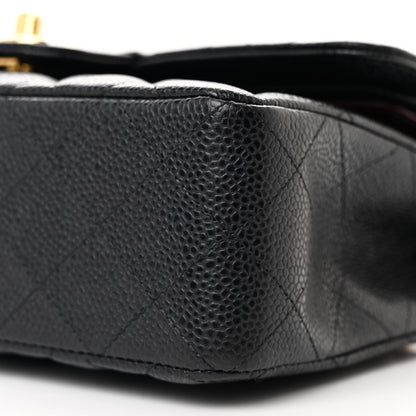 Chanel Caviar Quilted Small Double Flap Black 10 of 12