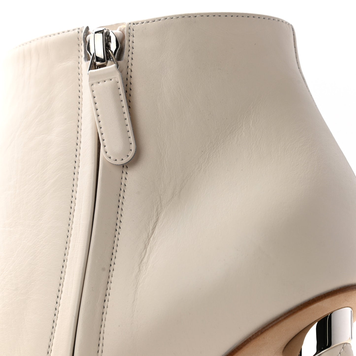 Calfskin Short Boots 40 White