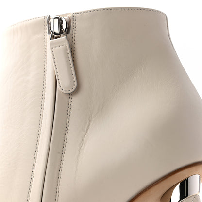 Chanel Calfskin Short Boots 40 White 9 of 12