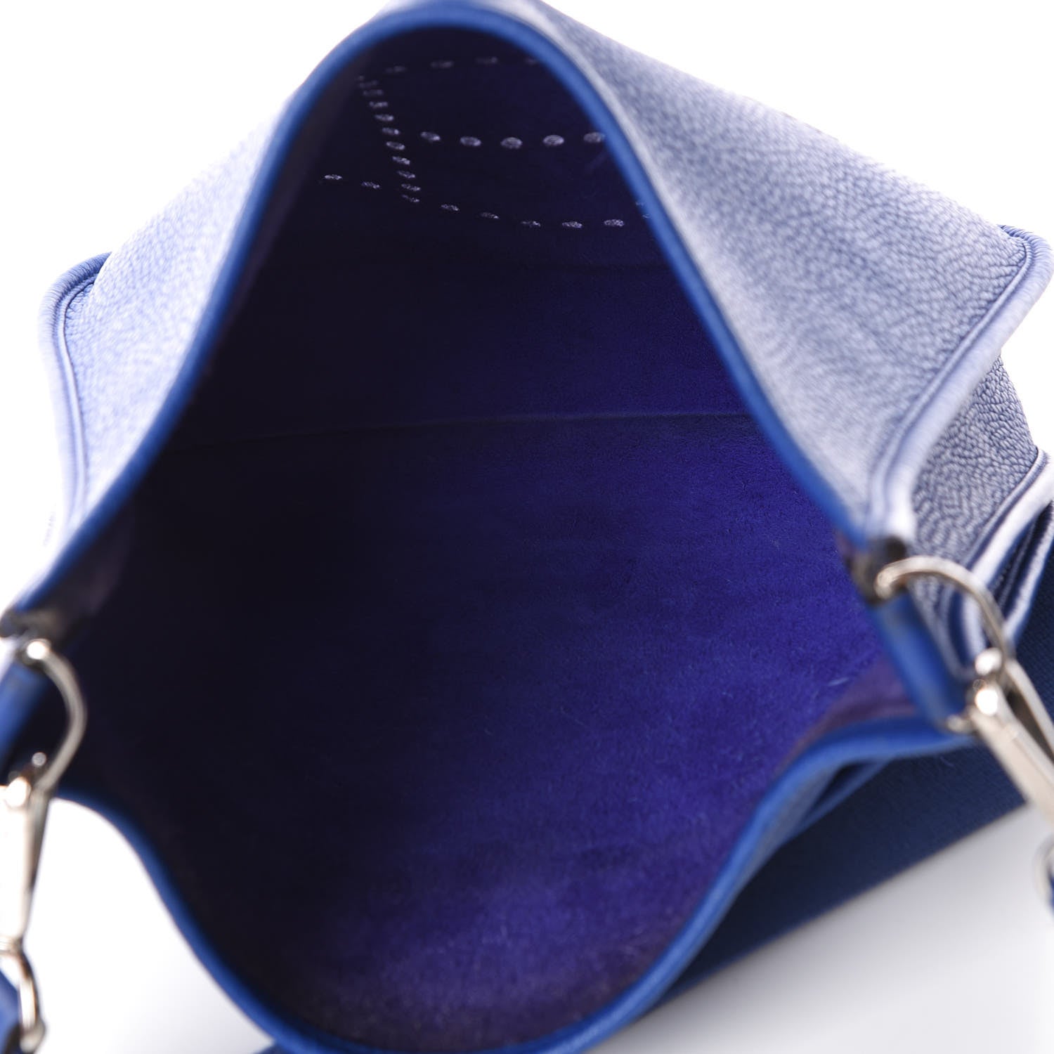 Hermes Taurillon Clemence Evelyne III PM Bleu Electrique 7 of 16