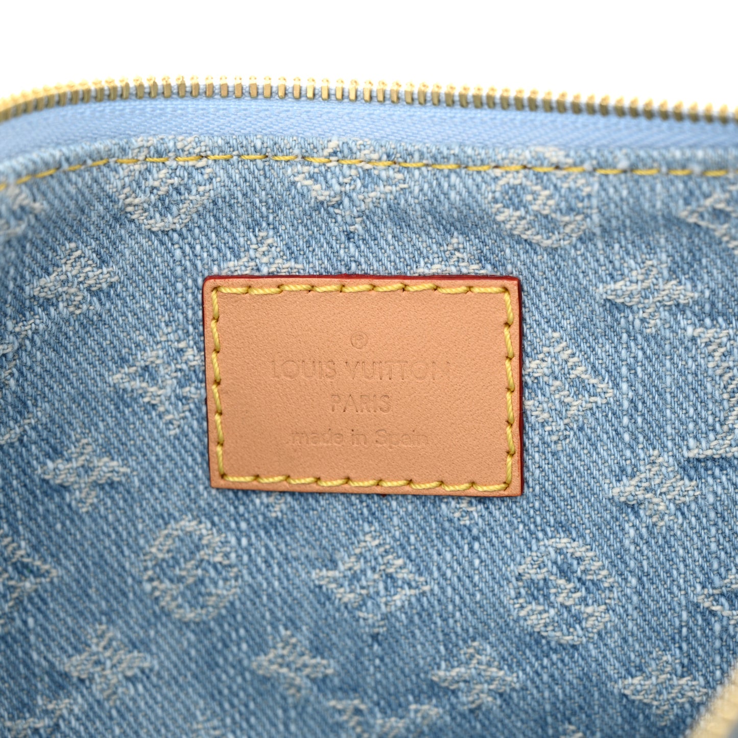 Monogram Denim Liv Pochette Sky Blue