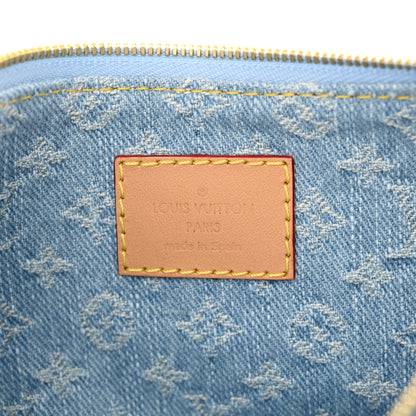 Louis Vuitton Monogram Denim Liv Pochette Sky Blue 7 of 11