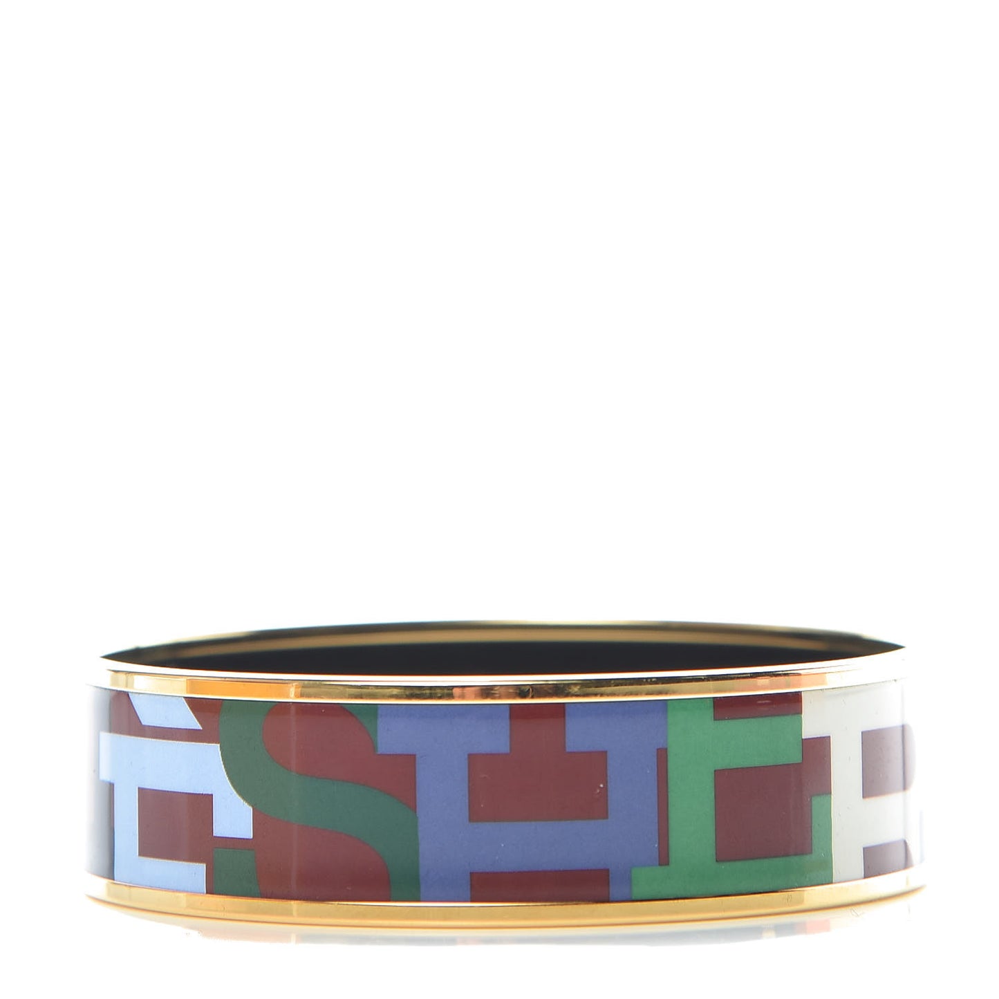 Enamel Printed Wide Capitales Bracelet 70
