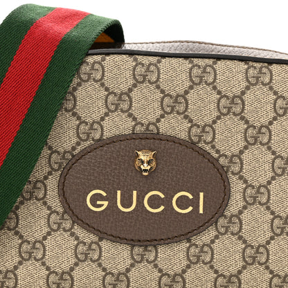 Gucci GG Supreme Monogram Web Neo Vintage Shoulder Bag Beige New Acero Crop 9 of 17