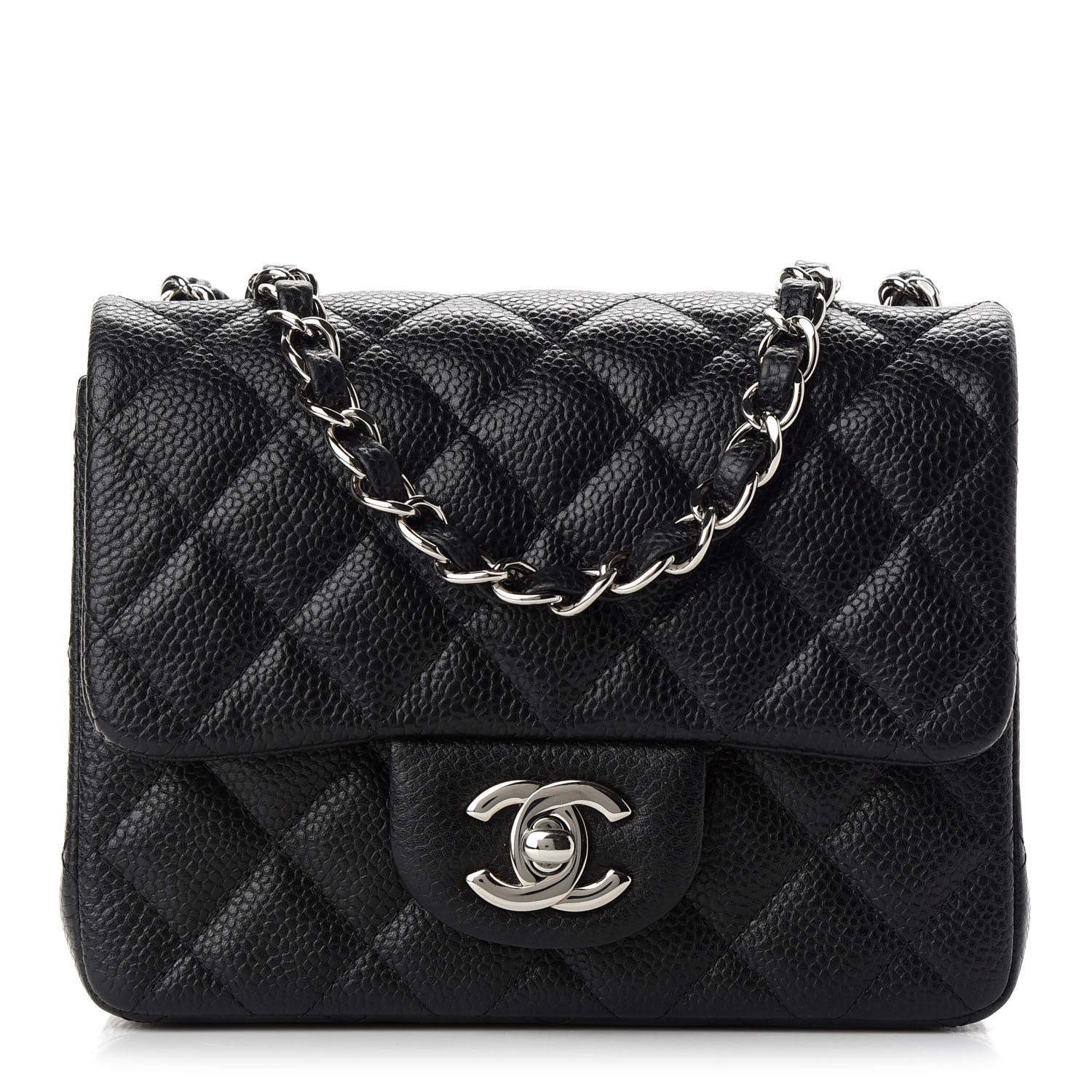 Chanel Caviar Quilted Mini Square Flap Black 1 of 9